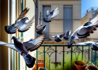 faire partir pigeons balcon