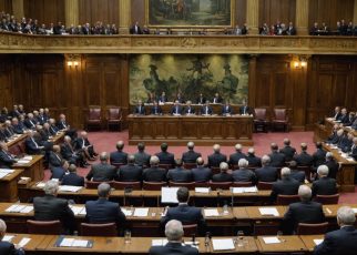 sénateurs et députés de dos
