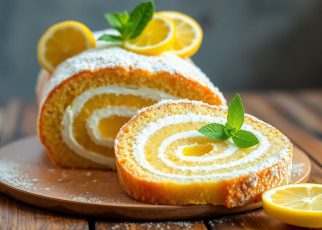 Gâteau roulé au citron : un délice acidulé qui enchante les papilles