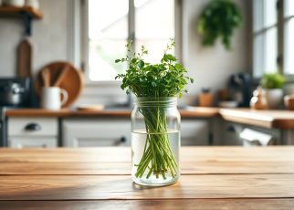 Cette astuce de grand-mère révolutionnaire conserve vos herbes fraîches 10 jours de plus avec un bocal et de l'eau