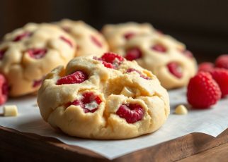 Cookies au chocolat blanc et framboises : la recette gourmande qui fait fondre les papilles